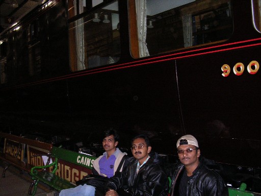 with Merlin, Pavan, UK. (in National Railway Musieum, York)